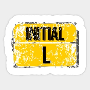 For initials or first letters of names starting with the letter L Sticker